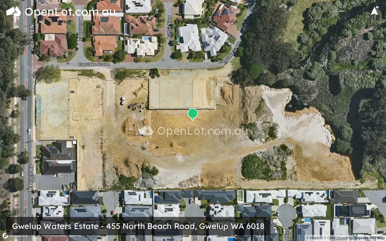 Satellite image for Gwelup Waters Estate - 455 North Beach Road, Gwelup WA 6018