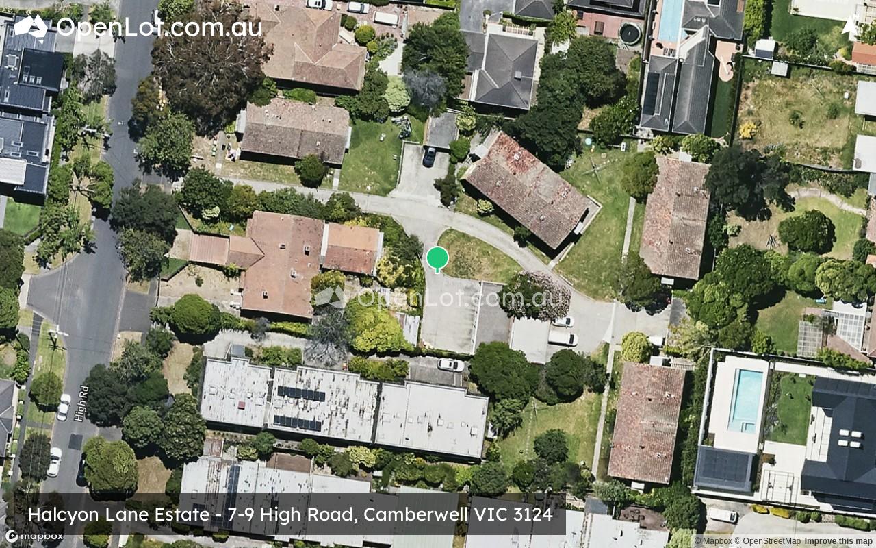 Satellite image for Halcyon Lane Estate - 7-9 High Road, Camberwell VIC 3124