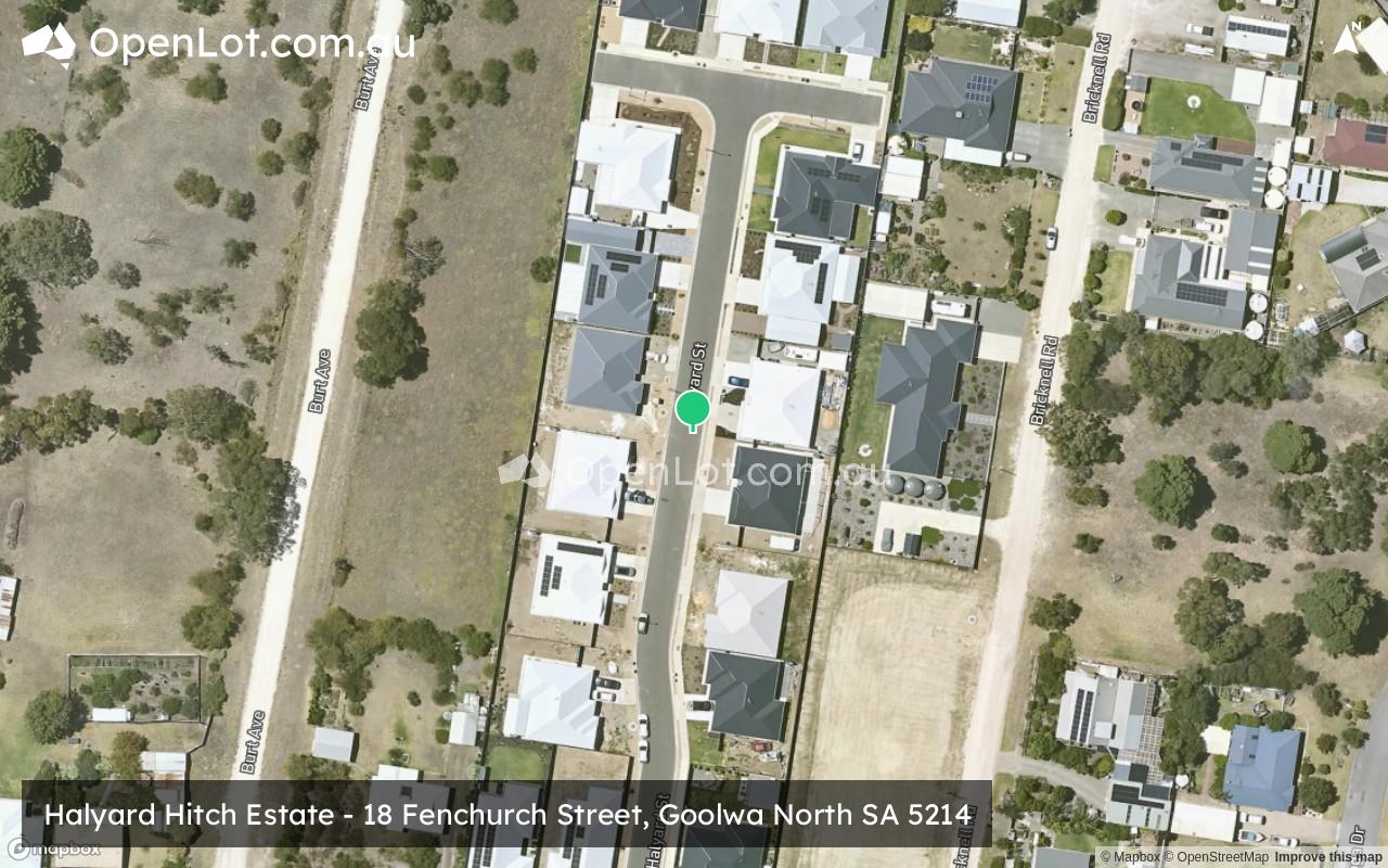 Satellite image for Halyard Hitch Estate - 18 Fenchurch Street, Goolwa North SA 5214