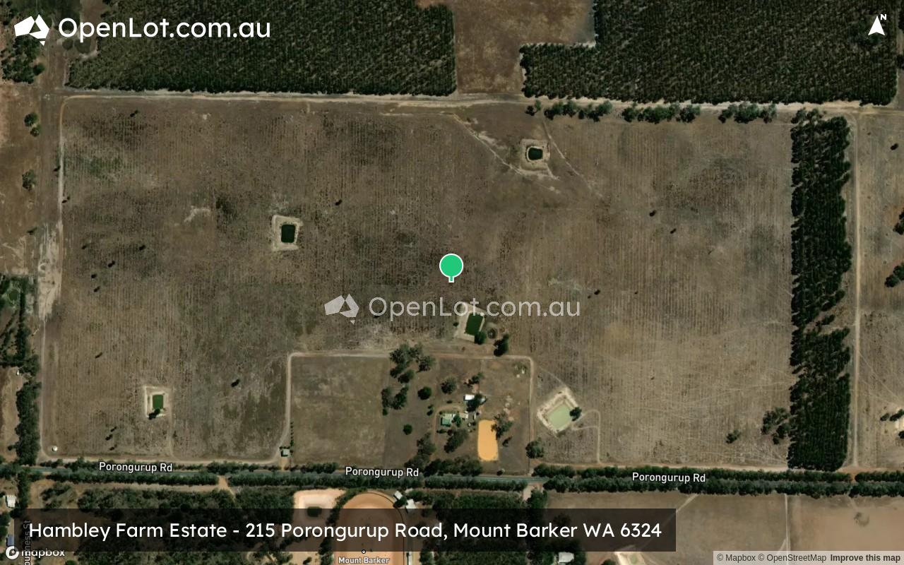 Satellite image for Hambley Farm Estate - 215 Porongurup Road, Mount Barker WA 6324