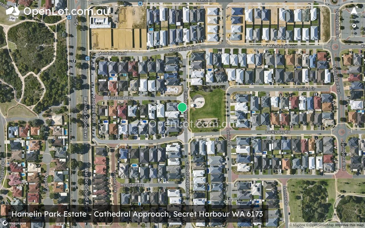 Satellite image for Hamelin Park Estate - Cathedral Approach, Secret Harbour WA 6173