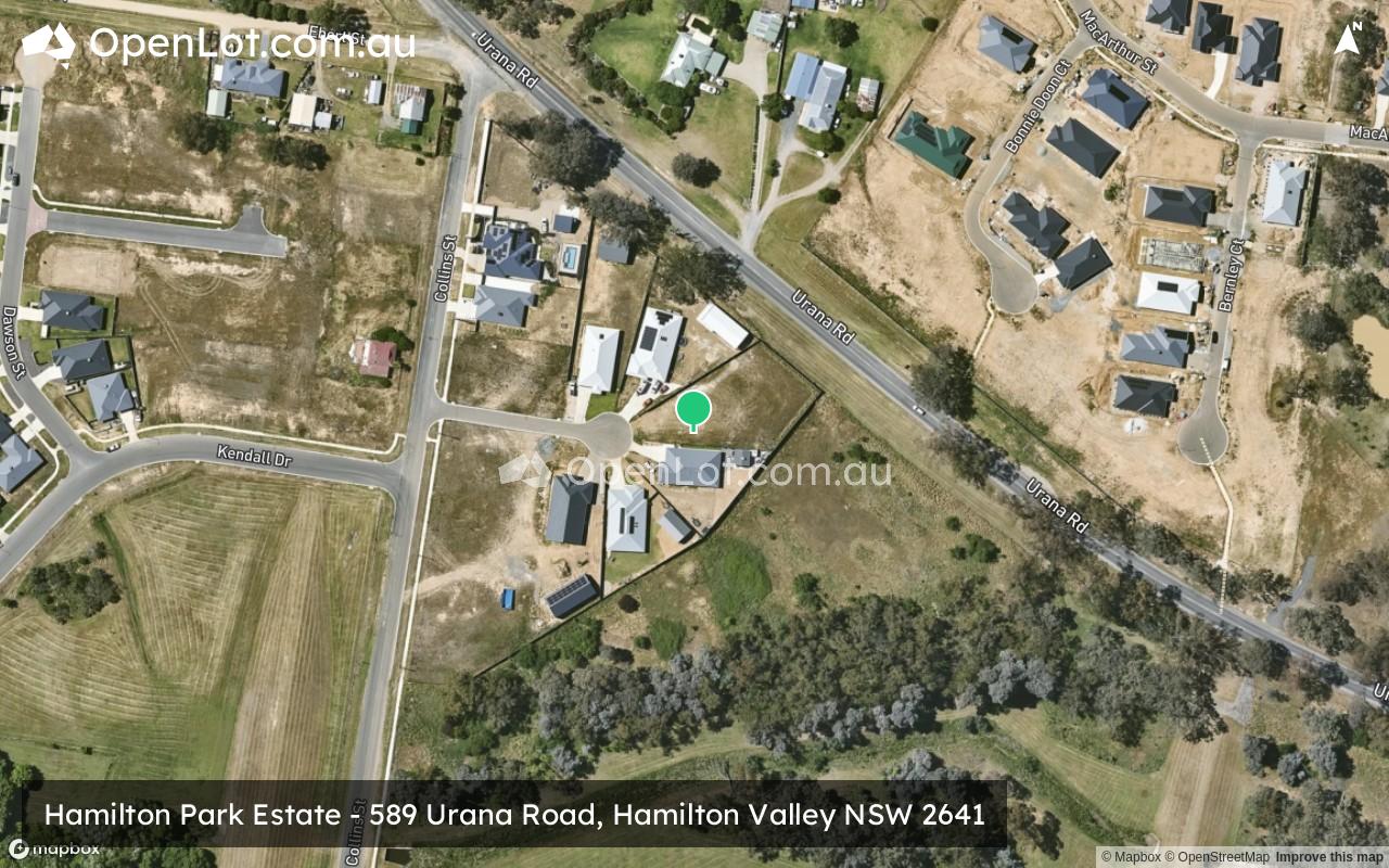 Satellite image for Hamilton Park Estate - 589 Urana Road, Hamilton Valley NSW 2641