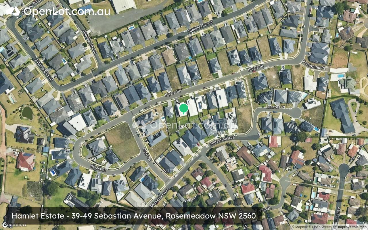 Satellite image for Hamlet Estate - 39-49 Sebastian Avenue, Rosemeadow NSW 2560