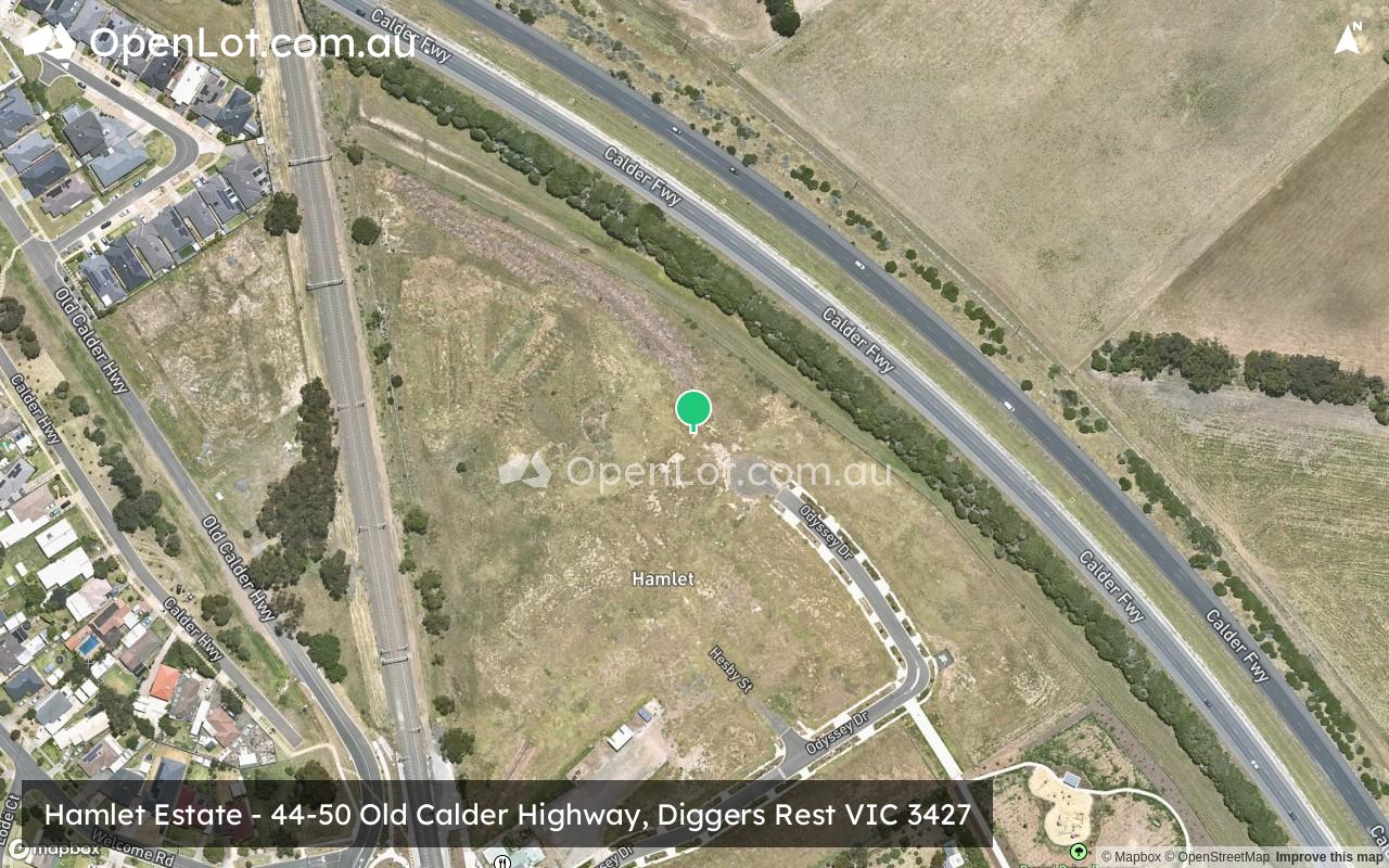 Satellite image for Hamlet Estate - 44-50 Old Calder Highway, Diggers Rest VIC 3427