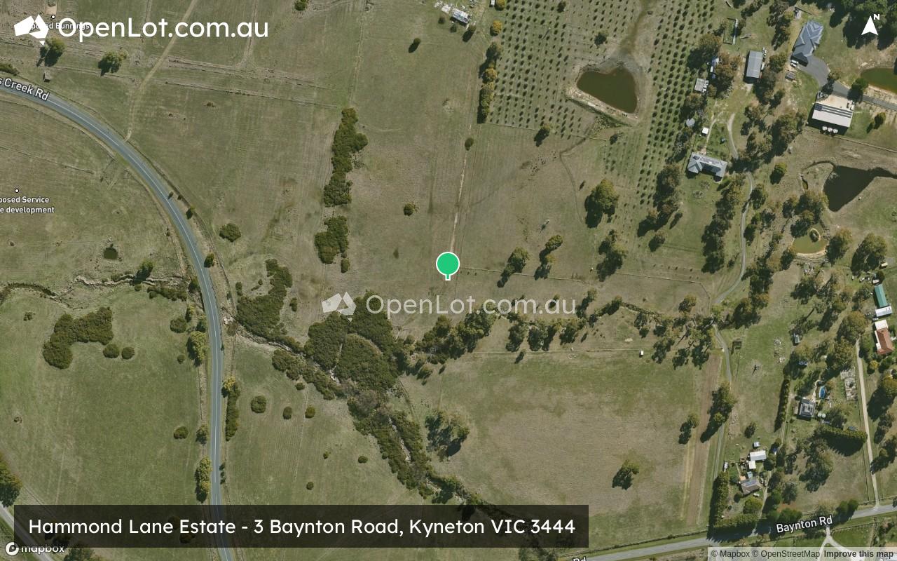 Satellite image for Hammond Lane Estate - 3 Baynton Road, Kyneton VIC 3444
