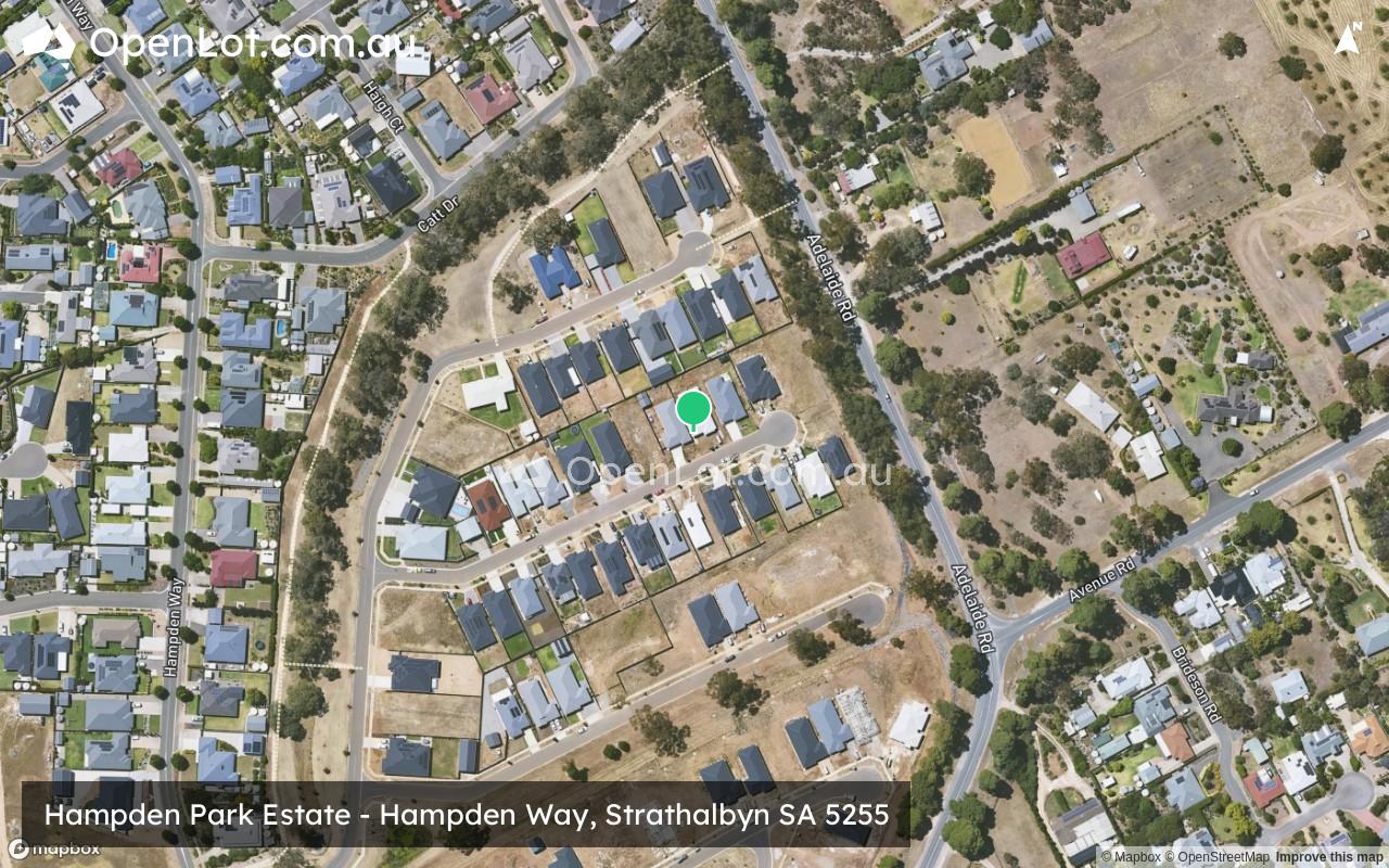 Satellite image for Hampden Park Estate - Hampden Way, Strathalbyn SA 5255