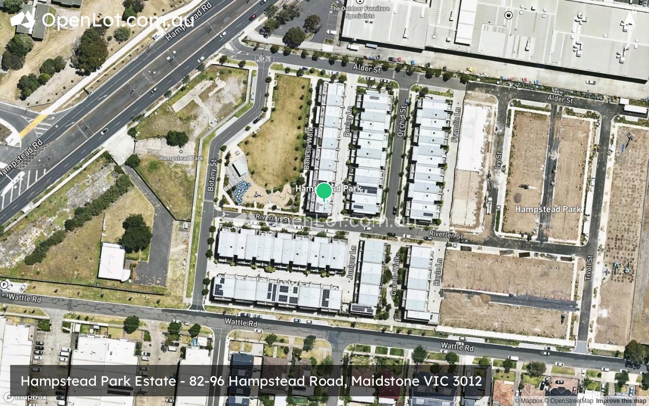 Satellite image for Hampstead Park Estate - 82-96 Hampstead Road, Maidstone VIC 3012