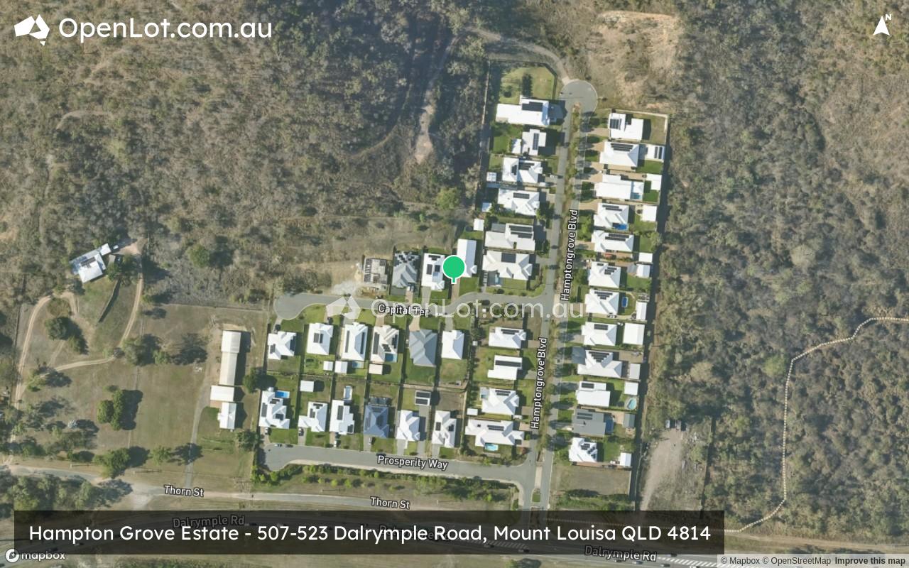 Satellite image for Hampton Grove Estate - 507-523 Dalrymple Road, Mount Louisa QLD 4814