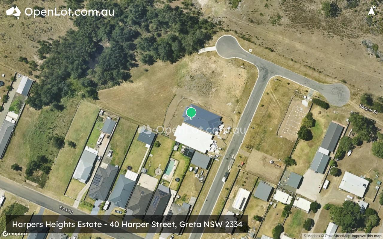 Satellite image for Harpers Heights Estate - 40 Harper Street, Greta NSW 2334