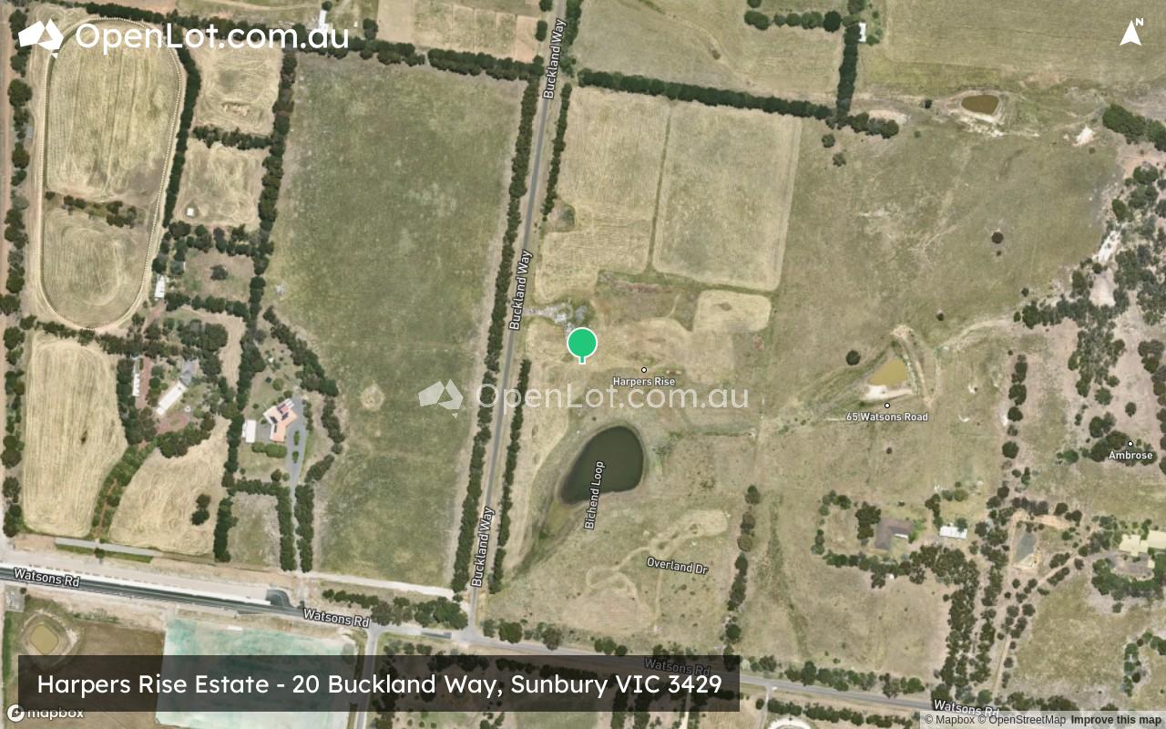 Satellite image for Harpers Rise Estate - 20 Buckland Way, Sunbury VIC 3429