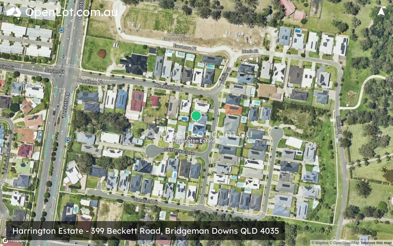 Satellite image for Harrington Estate - 399 Beckett Road, Bridgeman Downs QLD 4035