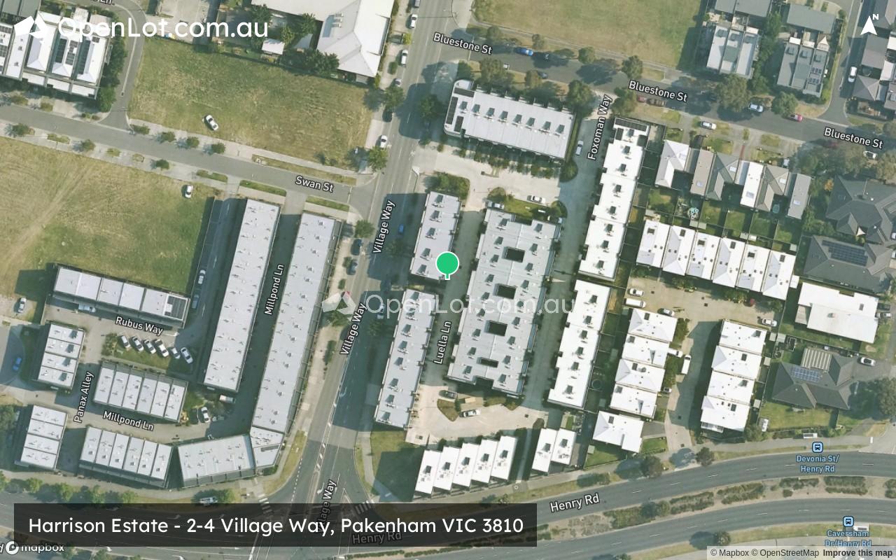 Satellite image for Harrison Estate - 2-4 Village Way, Pakenham VIC 3810