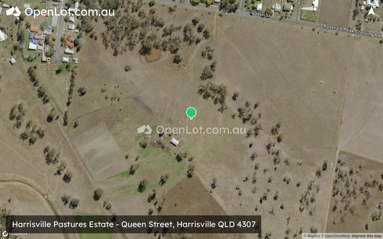 Satellite image for Harrisville Pastures Estate - Queen Street, Harrisville QLD 4307