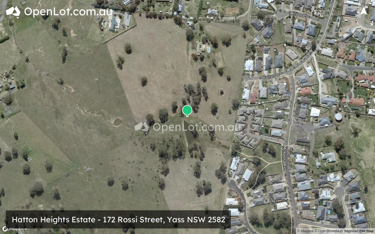 Satellite image for Hatton Heights Estate - 172 Rossi Street, Yass NSW 2582