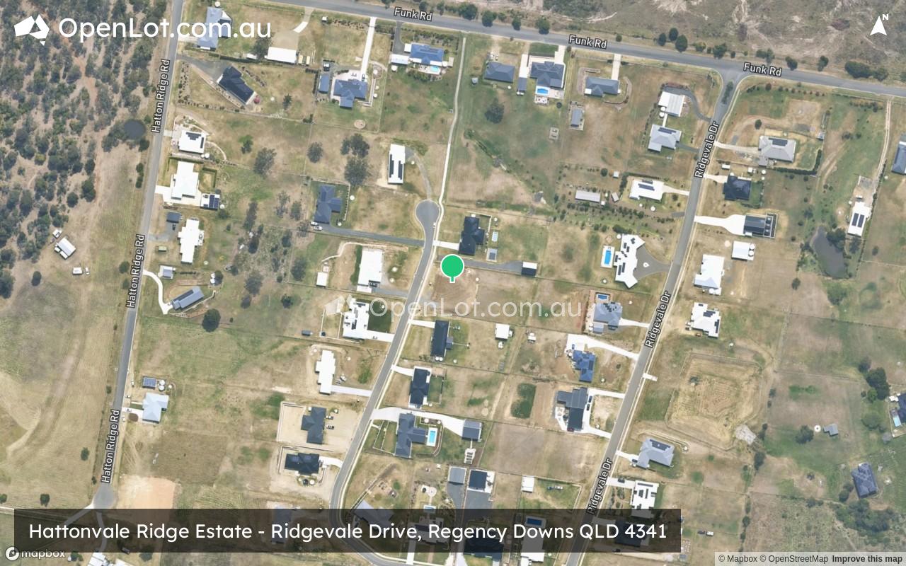Satellite image for Hattonvale Ridge Estate - Ridgevale Drive, Regency Downs QLD 4341