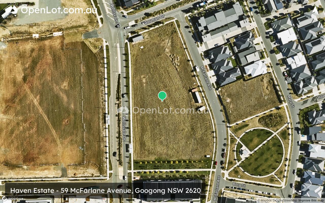 Satellite image for Haven Estate - 59 McFarlane Avenue, Googong NSW 2620