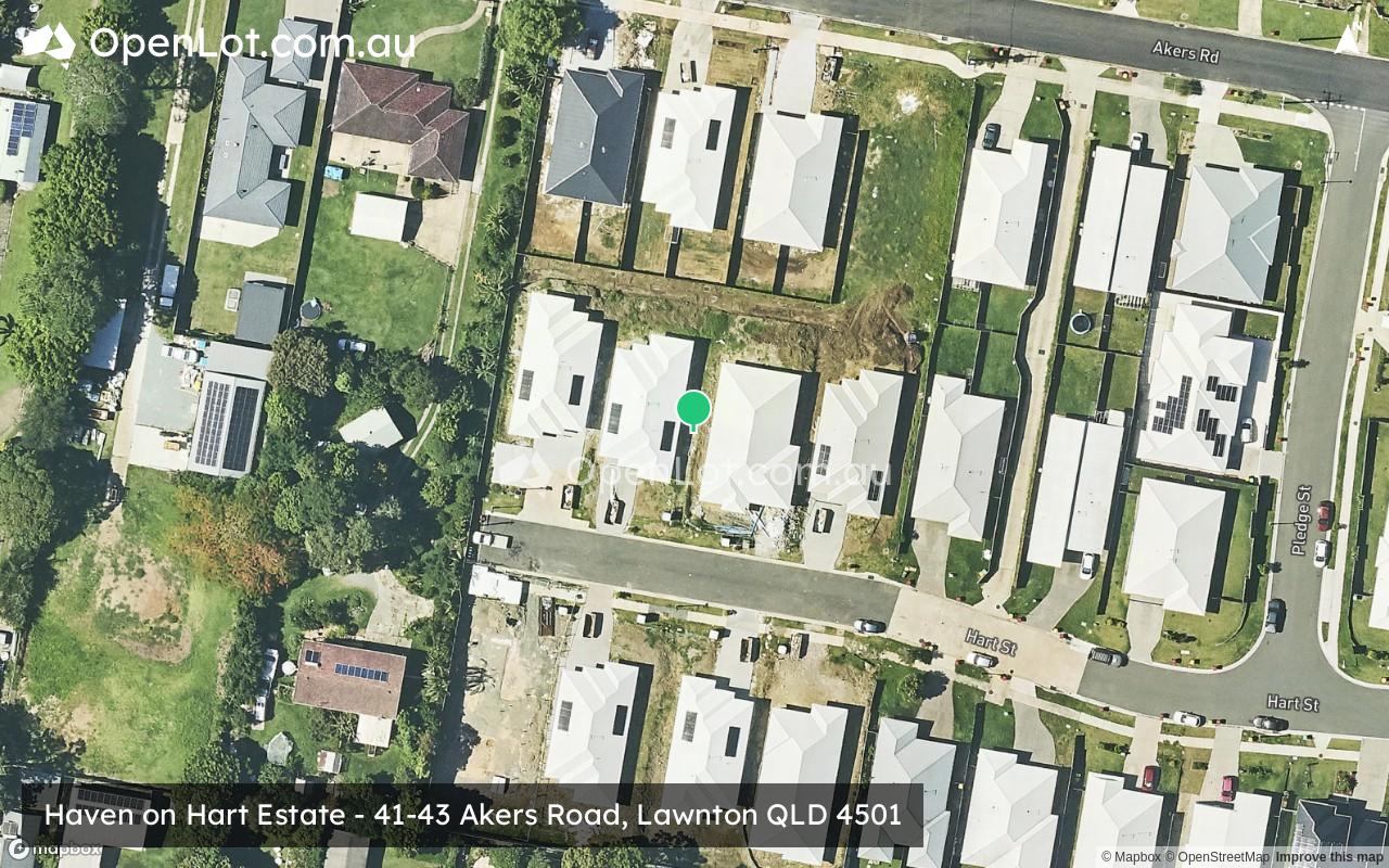 Satellite image for Haven on Hart Estate - 41-43 Akers Road, Lawnton QLD 4501