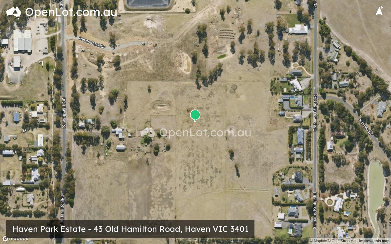 Satellite image for Haven Park Estate - 43 Old Hamilton Road, Haven VIC 3401