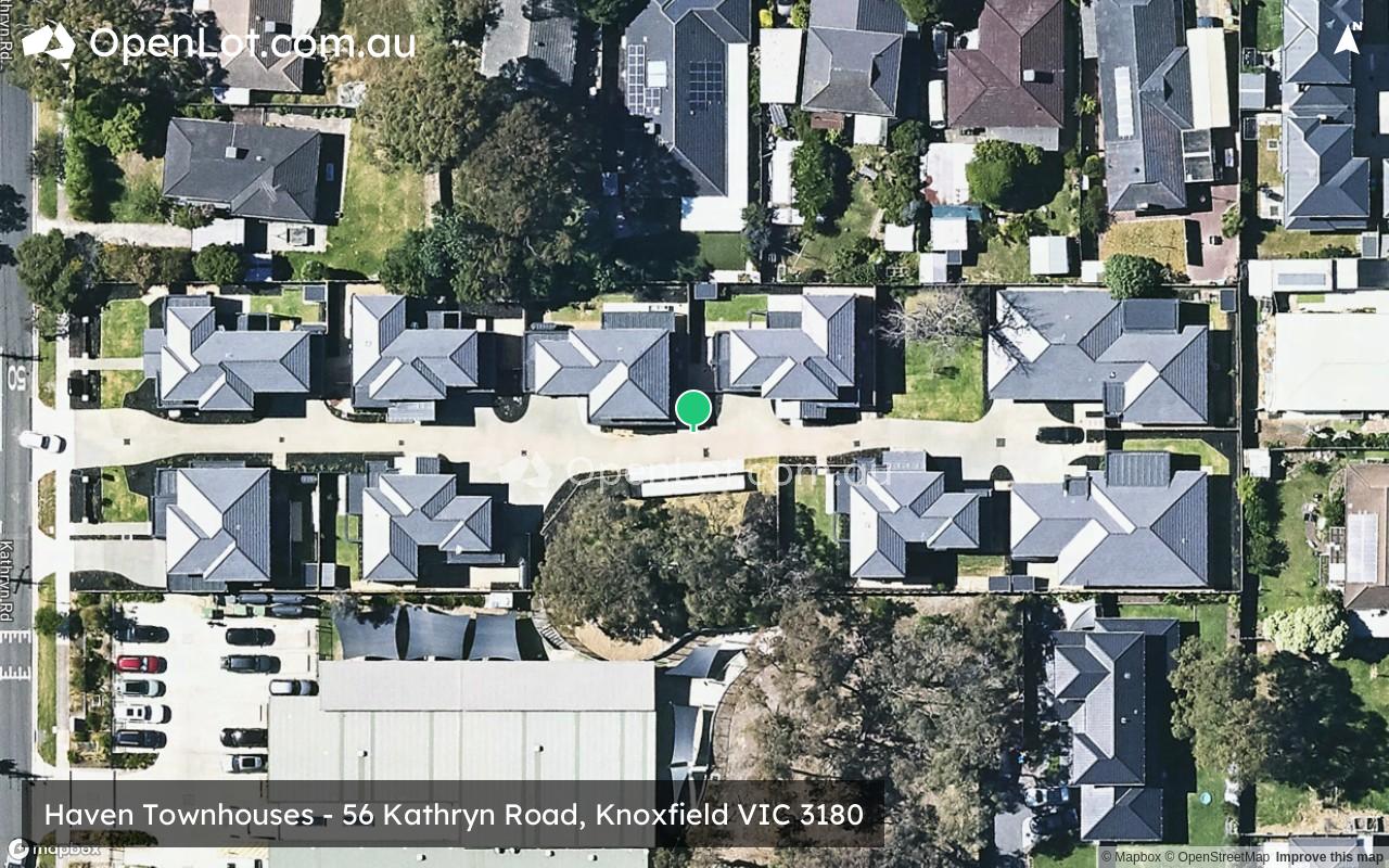 Satellite image for Haven Townhouses - 56 Kathryn Road, Knoxfield VIC 3180