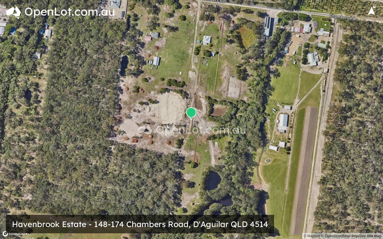 Satellite image for 148-174 Chambers Road, D'Aguilar QLD 4514