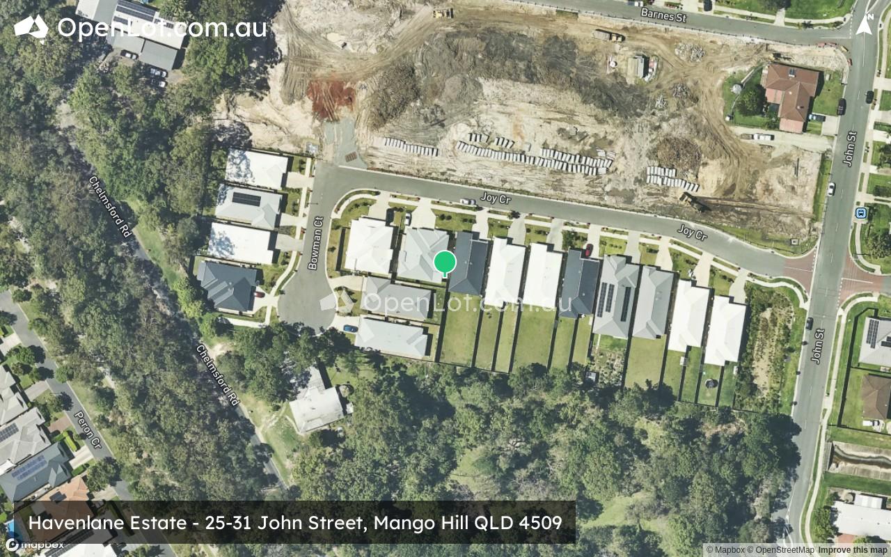 Satellite image for Havenlane Estate - 25-31 John Street, Mango Hill QLD 4509