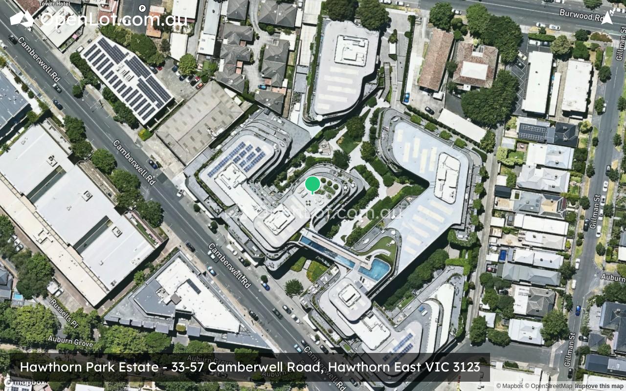 Satellite image for Hawthorn Park Estate - 33-57 Camberwell Road, Hawthorn East VIC 3123
