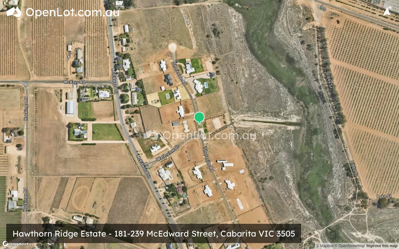 Satellite image for Hawthorn Ridge Estate - 181-239 McEdward Street, Cabarita VIC 3505