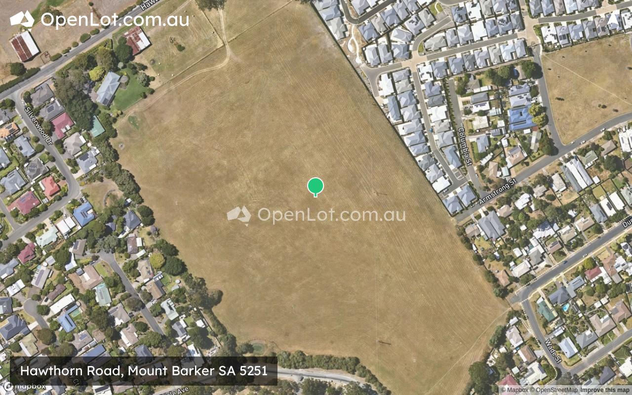 Satellite image for Hawthorn Road, Mount Barker SA 5251