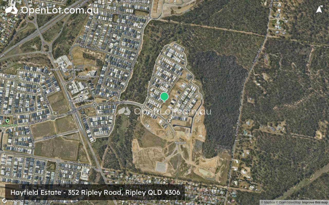 Satellite image for Hayfield Estate - 352 Ripley Road, Ripley QLD 4306