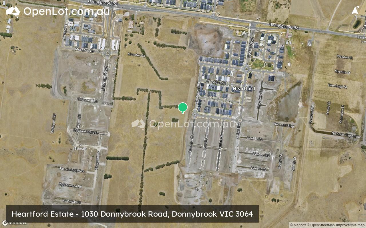 Satellite image for Heartford Estate - 1030 Donnybrook Road, Donnybrook VIC 3064
