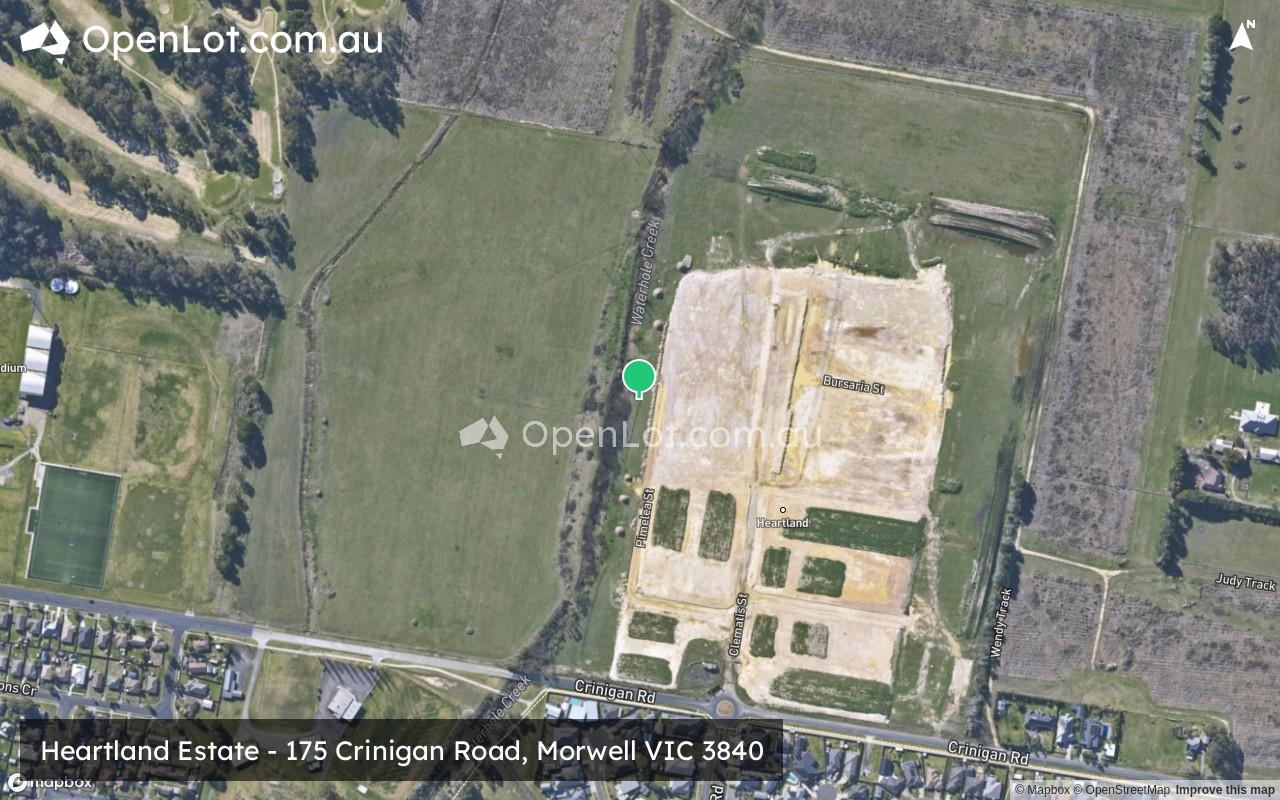 Satellite image for Heartland Estate - 175 Crinigan Road, Morwell VIC 3840