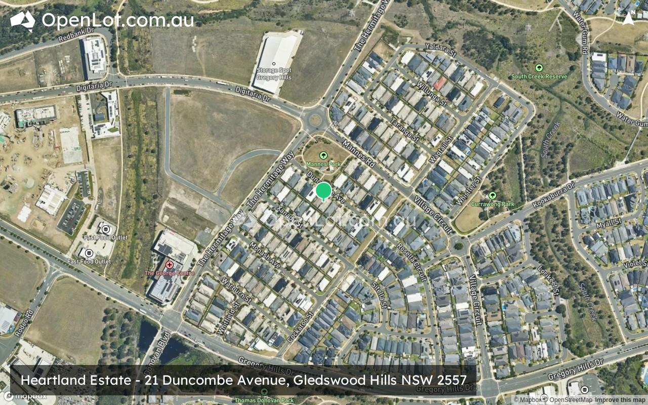 Satellite image for Heartland Estate - 21 Duncombe Avenue, Gledswood Hills NSW 2557