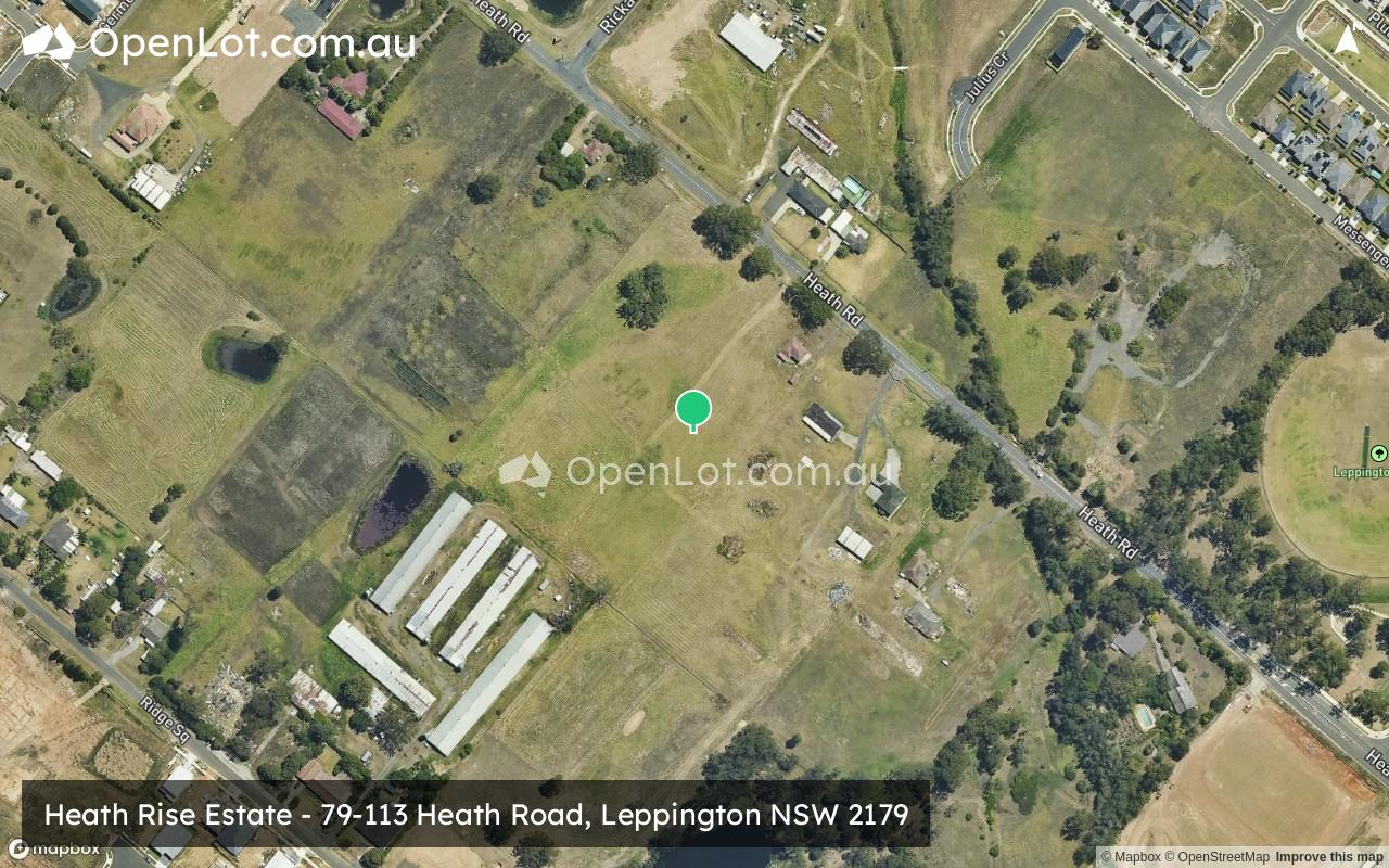 Satellite image for Heath Rise Estate - 79-113 Heath Road, Leppington NSW 2179