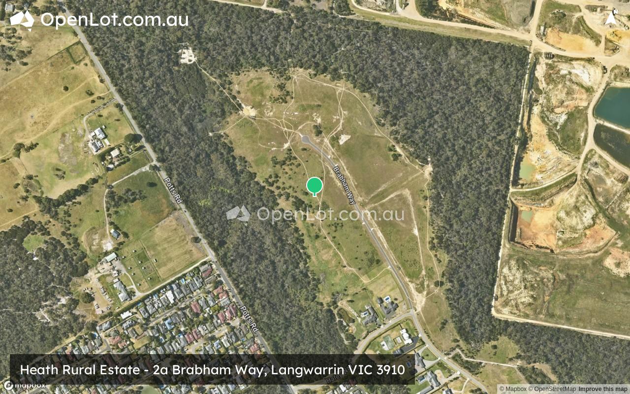 Satellite image for Heath Rural Estate - 2a Brabham Way, Langwarrin VIC 3910