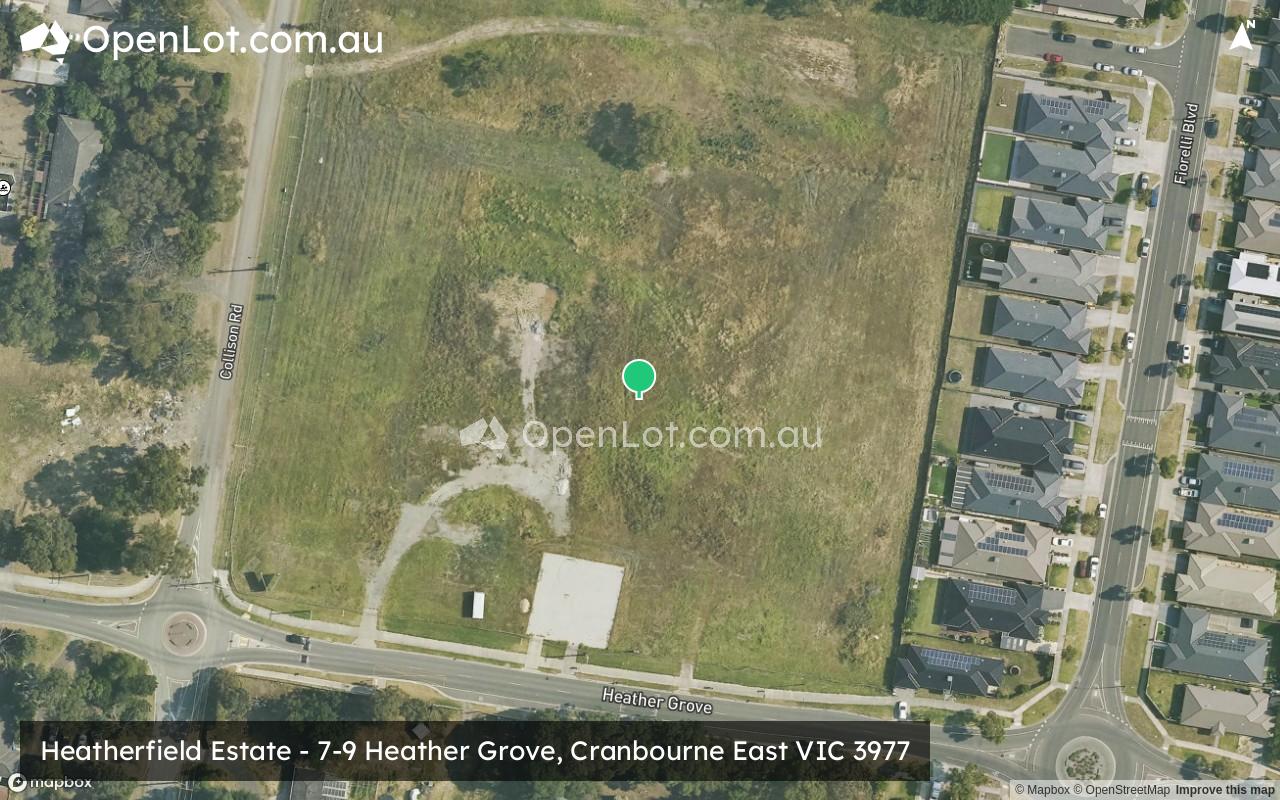 Satellite image for Heatherfield Estate - 7-9 Heather Grove, Cranbourne East VIC 3977