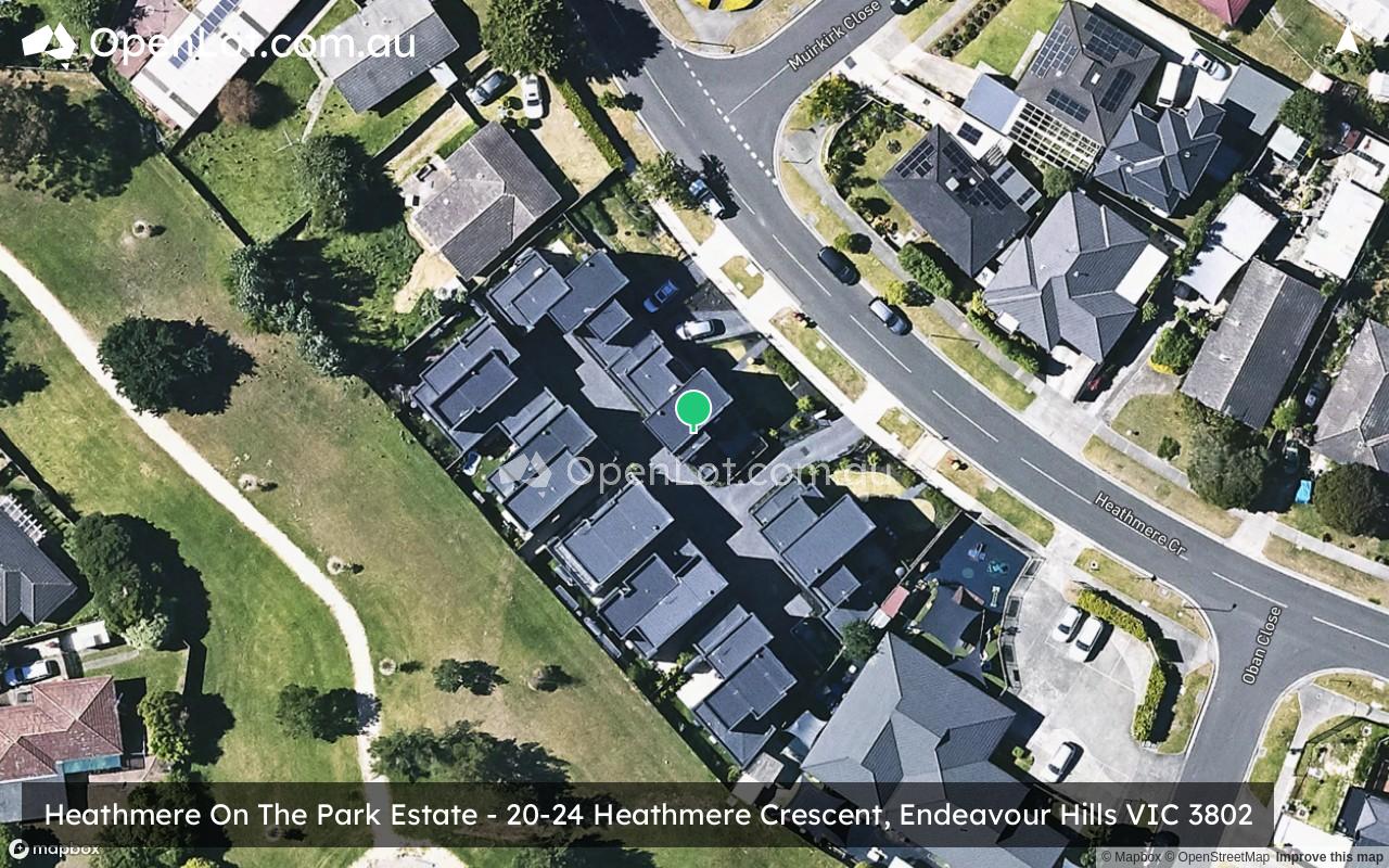 Satellite image for Heathmere On The Park Estate - 20-24 Heathmere Crescent, Endeavour Hills VIC 3802