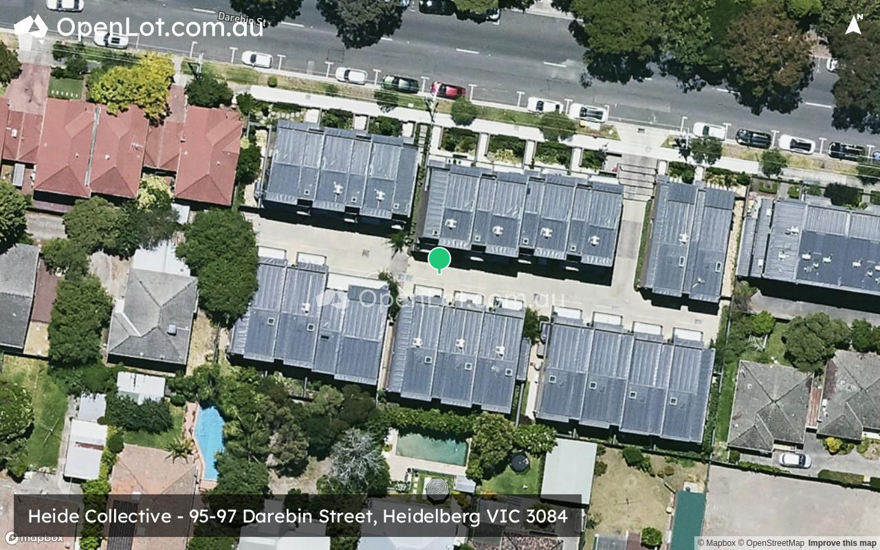 Satellite image for Heide Collective - 95-97 Darebin Street, Heidelberg VIC 3084