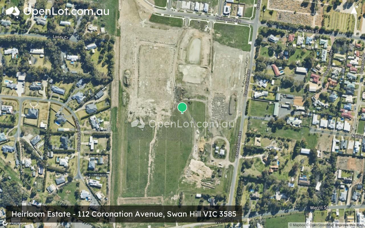 Satellite image for Heirloom Estate - 112 Coronation Avenue, Swan Hill VIC 3585