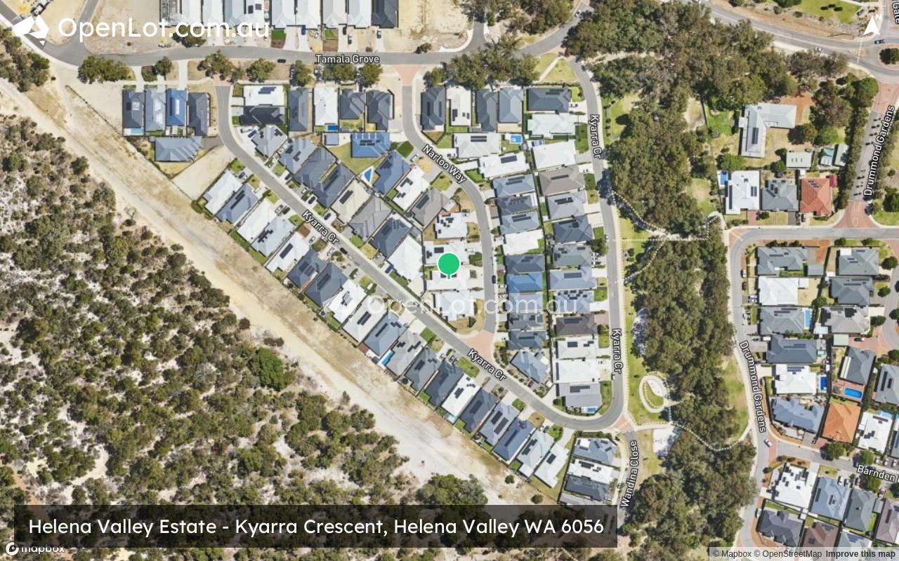 Satellite image for Helena Valley Estate - Kyarra Crescent, Helena Valley WA 6056