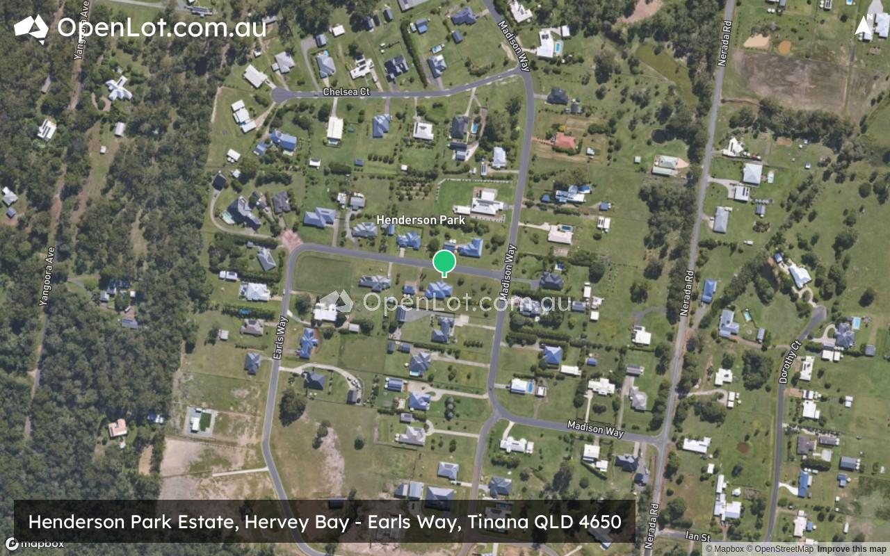 Satellite image for Henderson Park Estate, Hervey Bay - Earls Way, Tinana QLD 4650