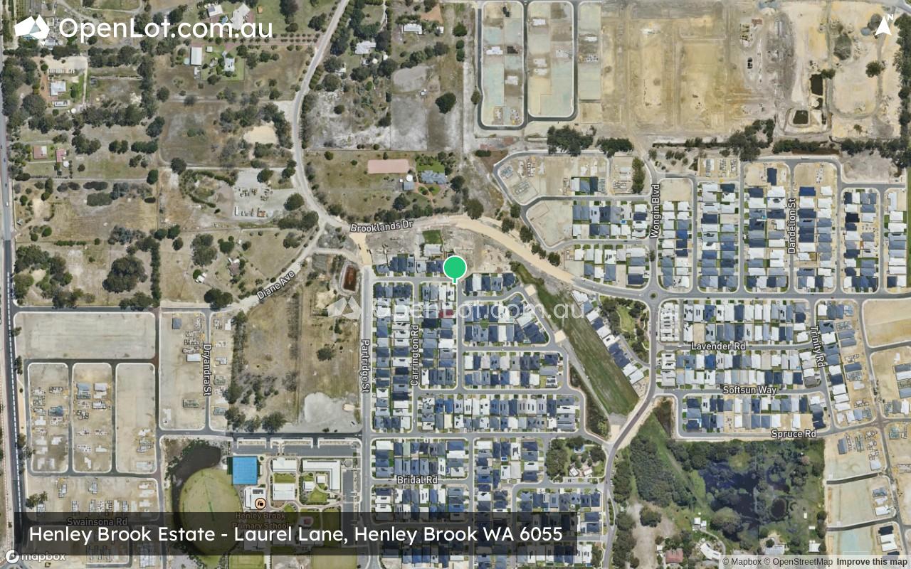 Satellite image for Henley Brook Estate - Laurel Lane, Henley Brook WA 6055