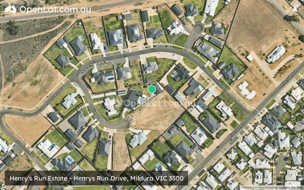 Satellite image for Henry's Run Estate - Henrys Run Drive, Mildura VIC 3500