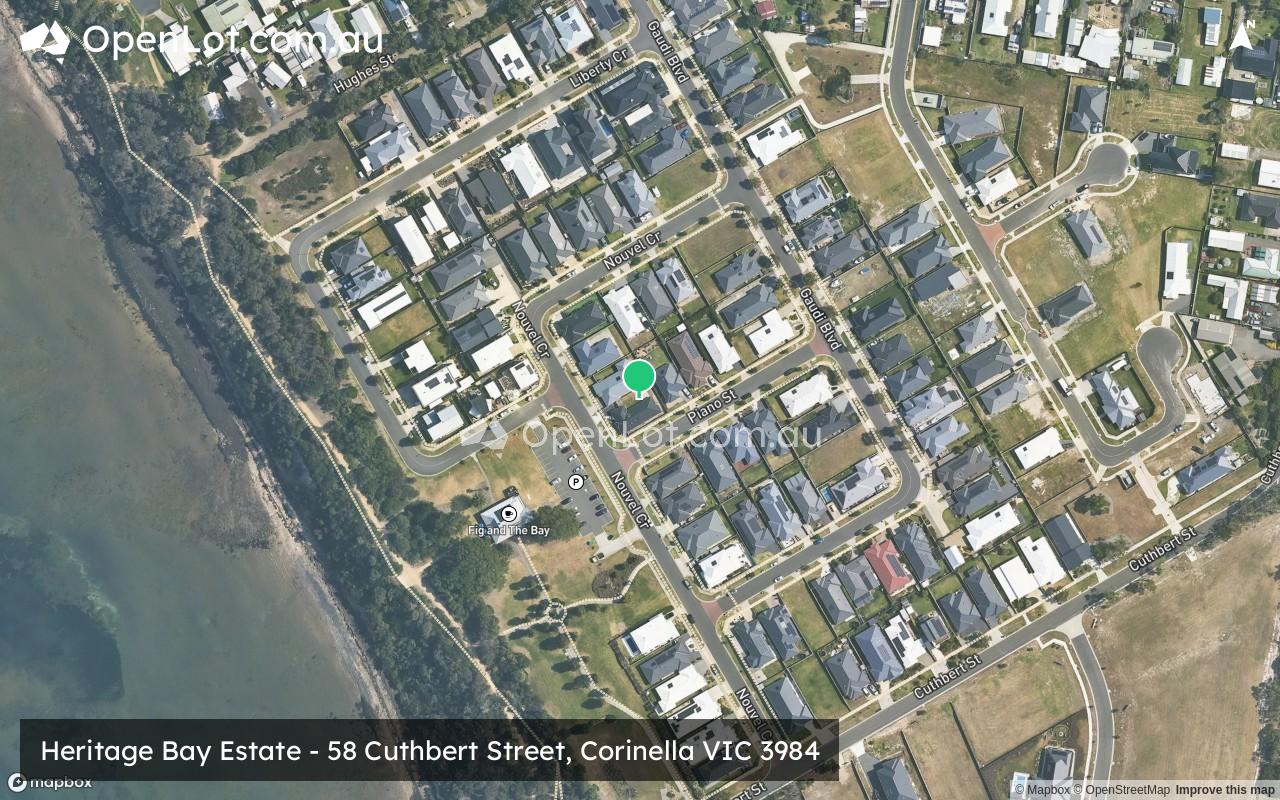 Satellite image for Heritage Bay Estate - 58 Cuthbert Street, Corinella VIC 3984