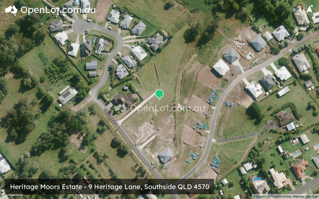 Satellite image for Heritage Moors Estate - 9 Heritage Lane, Southside QLD 4570