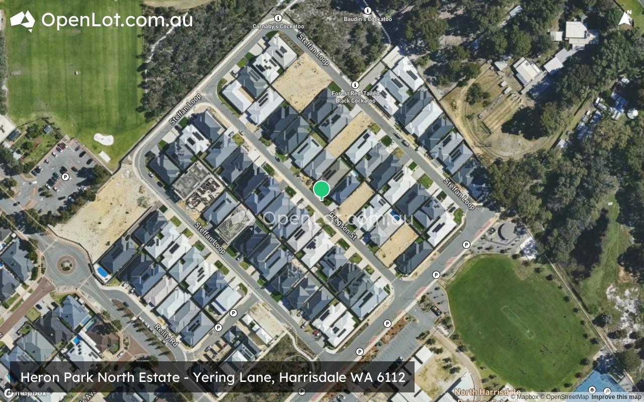 Satellite image for Heron Park North Estate - Yering Lane, Harrisdale WA 6112
