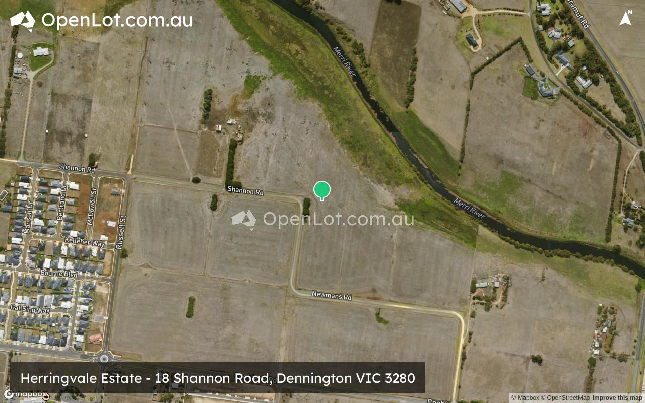 Satellite image for 18 Shannon Road, Dennington VIC 3280