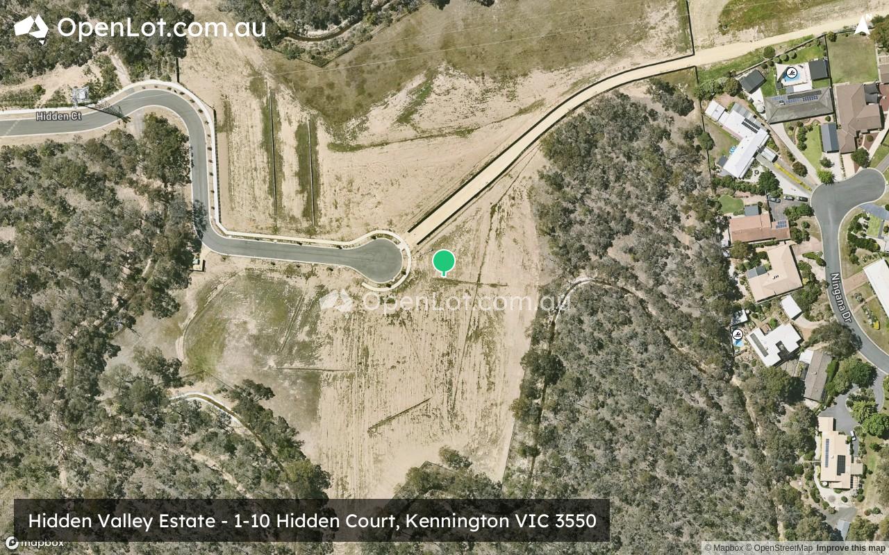 Satellite image for Hidden Valley Estate - 1-10 Hidden Court, Kennington VIC 3550