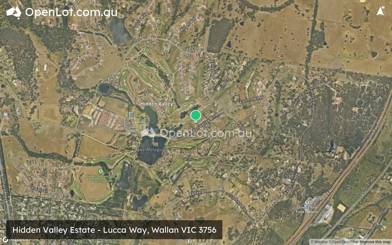 Satellite image for Hidden Valley Estate - Lucca Way, Wallan VIC 3756