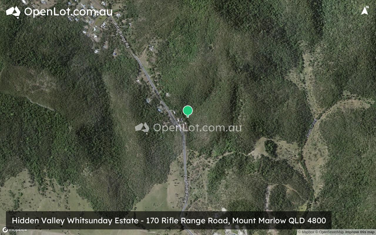 Satellite image for Hidden Valley Whitsunday Estate - 170 Rifle Range Road, Mount Marlow QLD 4800