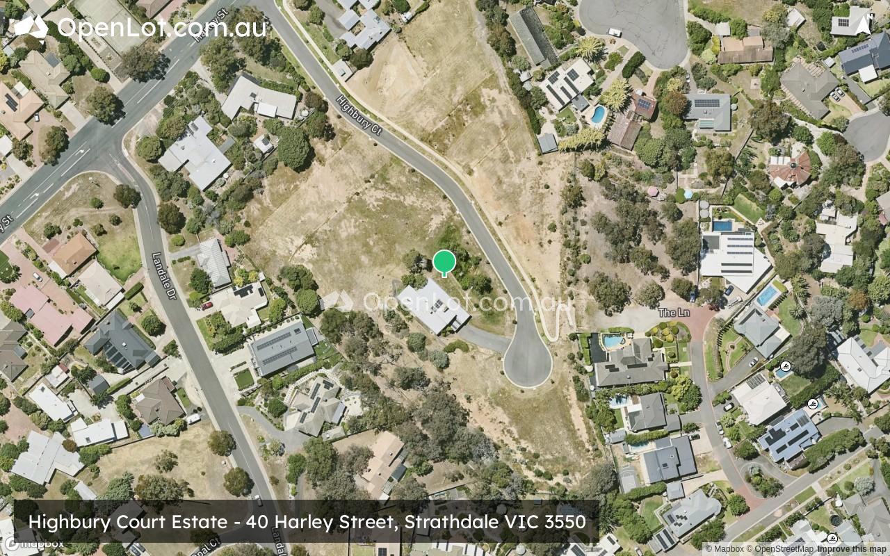 Satellite image for Highbury Court Estate - 40 Harley Street, Strathdale VIC 3550